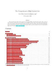 The Comprehensive LaTeX Symbol List - CTAN