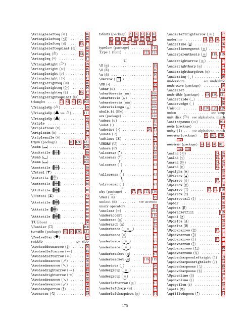 The Comprehensive LaTeX Symbol List - CTAN