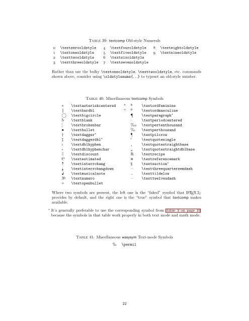 The Comprehensive LaTeX Symbol List - CTAN