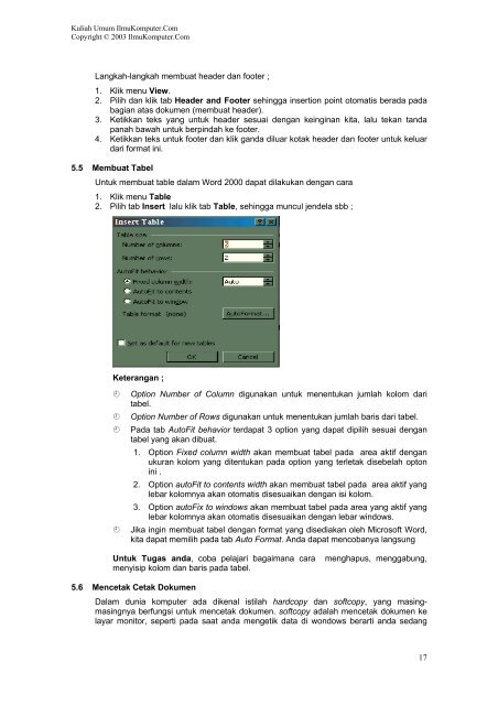 Tutorial Microsoft Office - Kambing UI