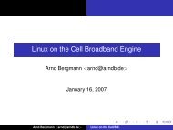 Linux on the Cell Broadband Engine - mirror