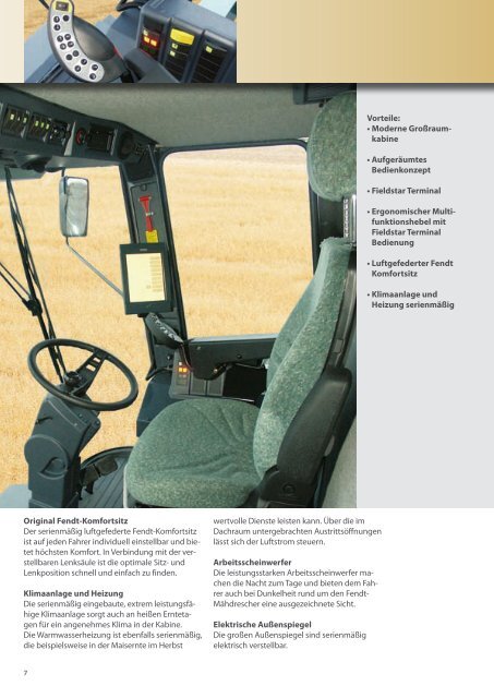 Ergonomische Bedienung Fieldstar - LK Tech