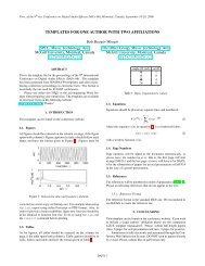 Templates for One Author with Two Affiliations - Mirror