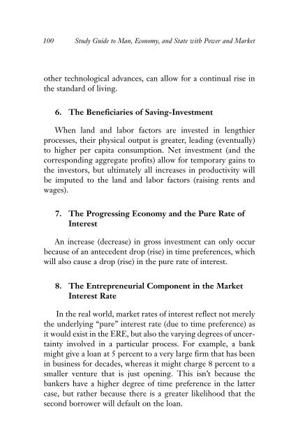 Study Guide to Man, Economy, and State with Power and Market