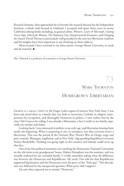 I Chose Liberty - Ludwig von Mises Institute