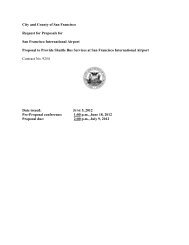 City and County of San Francisco Request for Proposals for San ...