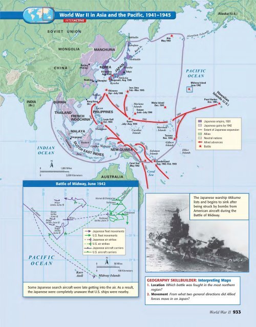 World War II, 1939–1945 - Previewing Main Ideas - Mister Moore