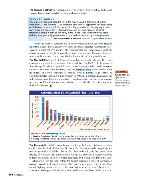 Restructuring the Postwar World, - First