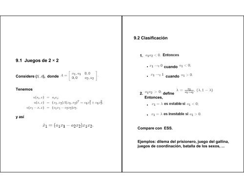 Aprendizaje 2: Dinámica del replicador y estabilidad evolutiva