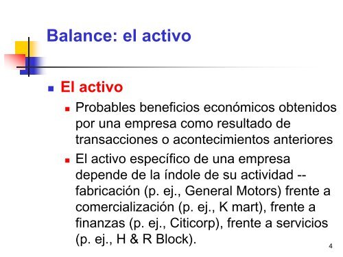 Las transacciones y la ecuación contable