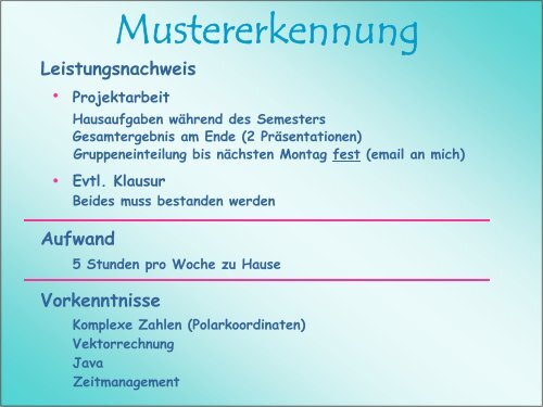 Mustererkennung