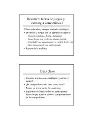 Resumen: teoría de juegos y estrategia competitiva I Ideas clave