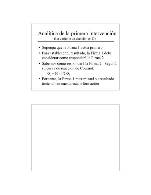 Resumen: teoría de juegos y estrategia competitiva I Ideas clave