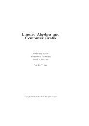 Lineare Algebra und Computer Grafik - Hochschule Heilbronn