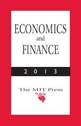 ECONOMICS FINANCE - MIT Press