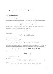  Komplexe Differenzierbarkeit