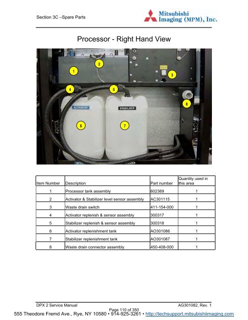 DPX2 Parts Manual - MItsubishi Imaging