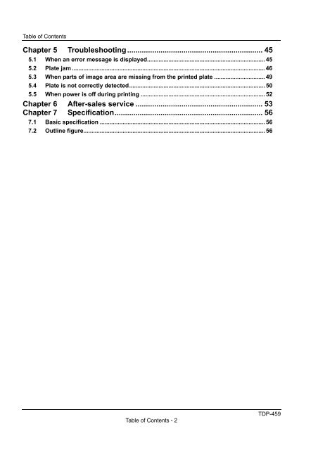 TDP-459 Users Guide - MItsubishi Imaging