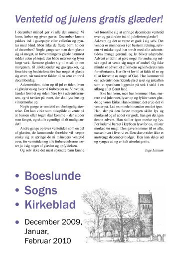 • Boeslunde • Sogns • Kirkeblad • - Boeslunde Kirke
