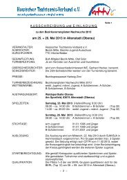 Bezirksvorrangliste Nachwuchs 2013 Einladung V1.8.8 - Bezirk Mitte