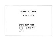EP-18 Parts Manual - MItsubishi Imaging