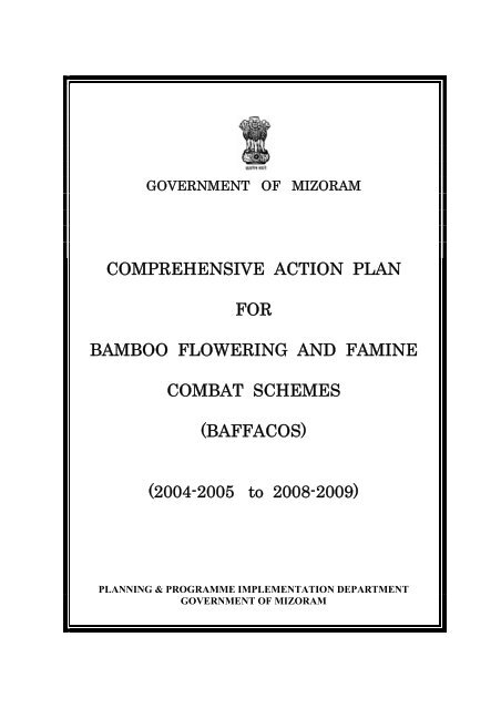 Comprehensive action plan on Baffacos - Mizoram