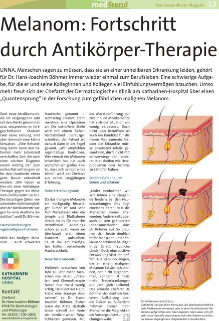 medTrend - Marienkrankenhaus Soest - Katholischer ...