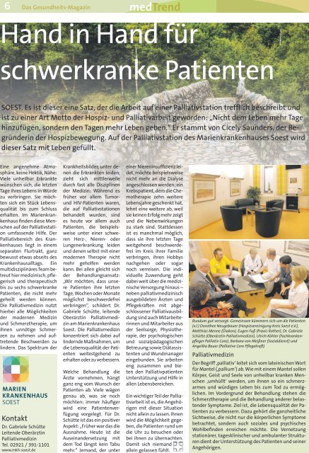 medTrend - Marienkrankenhaus Soest - Katholischer ...