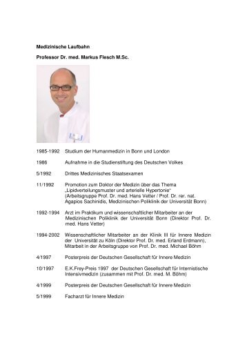 Prof. Dr. Markus Flesch - Marienkrankenhaus Soest