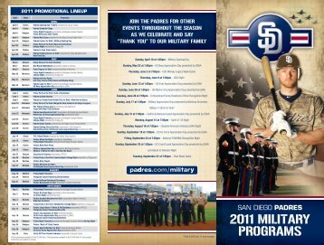 2011 SAN DIEGO PADRES GAME SCHEDULE - MLB.com