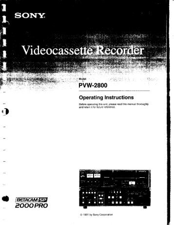 Sony PVW-2800 Manual.pdf