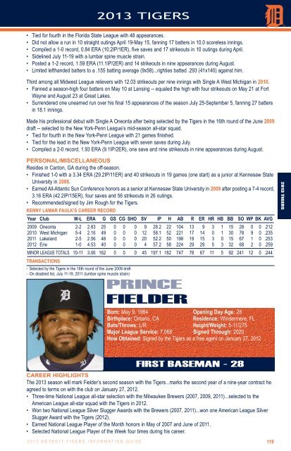 2013 information guide - MLB.com