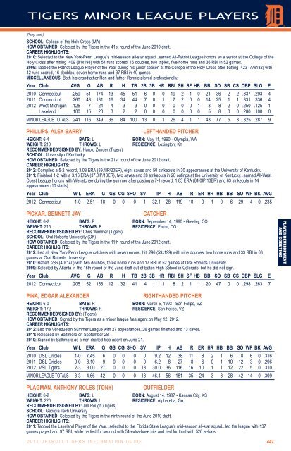 2013 information guide - MLB.com