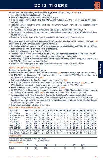 2013 information guide - MLB.com