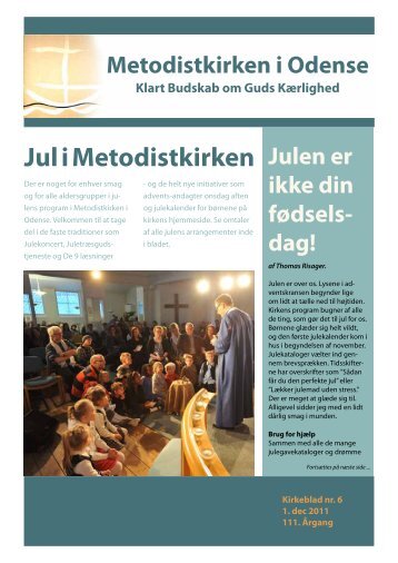 Jul i Metodistkirken - Metodistkirken i Odense