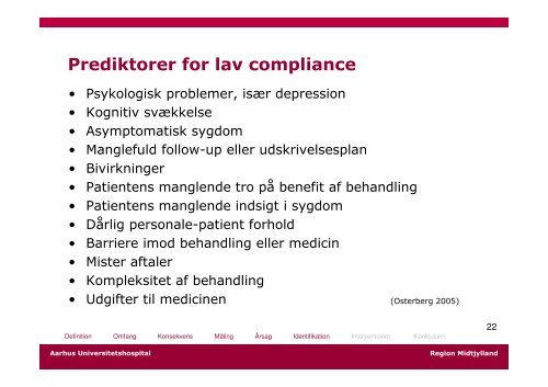 Medicin compliance - Charlotte Olesen - Dansk Selskab For Geriatri