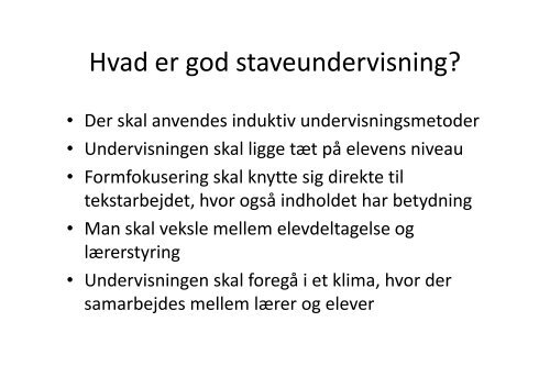 Stavning og staveudvikling 2010