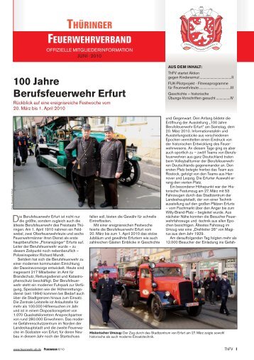 Mitgliederinfo 06/2010 - Thüringer Feuerwehrverband e.V.