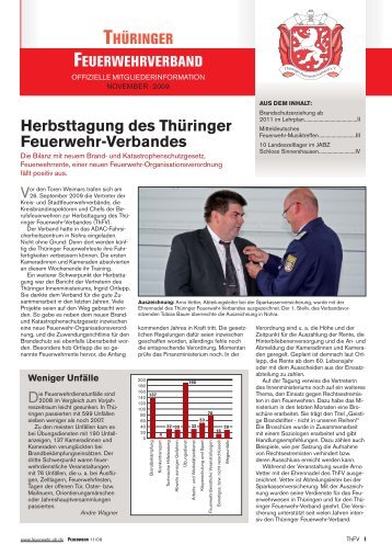 Mitgliederinfo 11/2009 - Thüringer Feuerwehrverband e.V.
