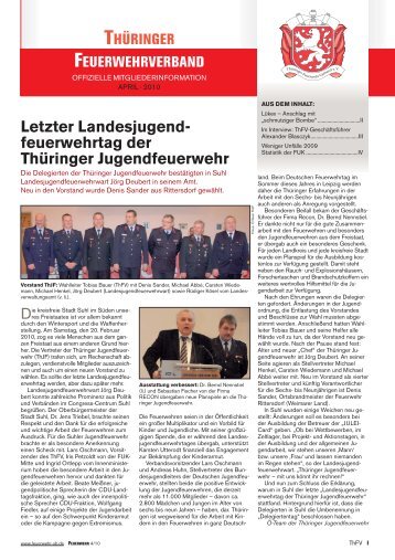 Mitgliederinfo 04/2010 - Thüringer Feuerwehrverband e.V.