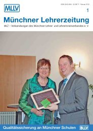 MLZ-Ausgabe Nr. 1 - MLLV - BLLV