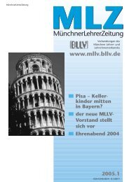 MLZ-Ausgabe Nr. 1 - MLLV - BLLV