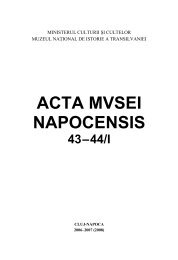 43-44/I – Archeology - Muzeul Naţional de Istorie a Transilvaniei