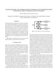 BLIND ESTIMATION AND COMPENSATION OF I/Q IMBALANCE IN ...