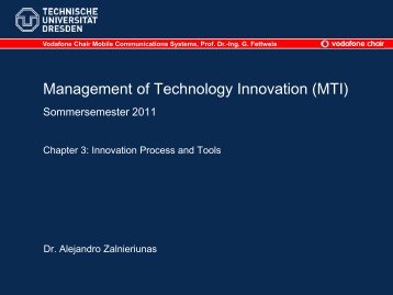 Management of Technology Innovation (MTI) - Vodafone Chair ...