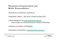 Faszination Computerspiele und Mobile Kommunikation