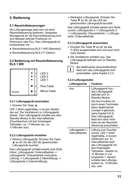 Montageanleitung 4227 KB - MAICO Ventilatoren