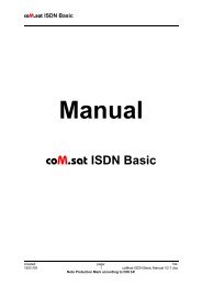 coM.sat ISDN Basic