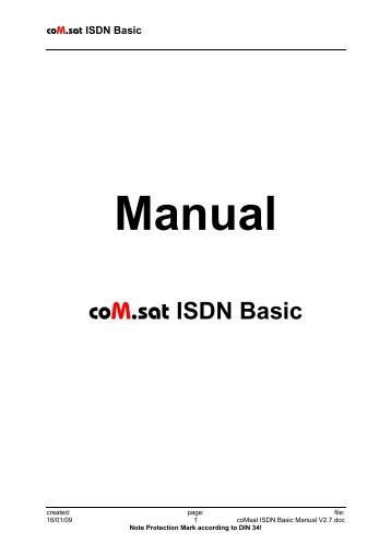 coM.sat ISDN Basic