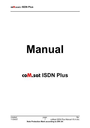 coM.sat ISDN Plus